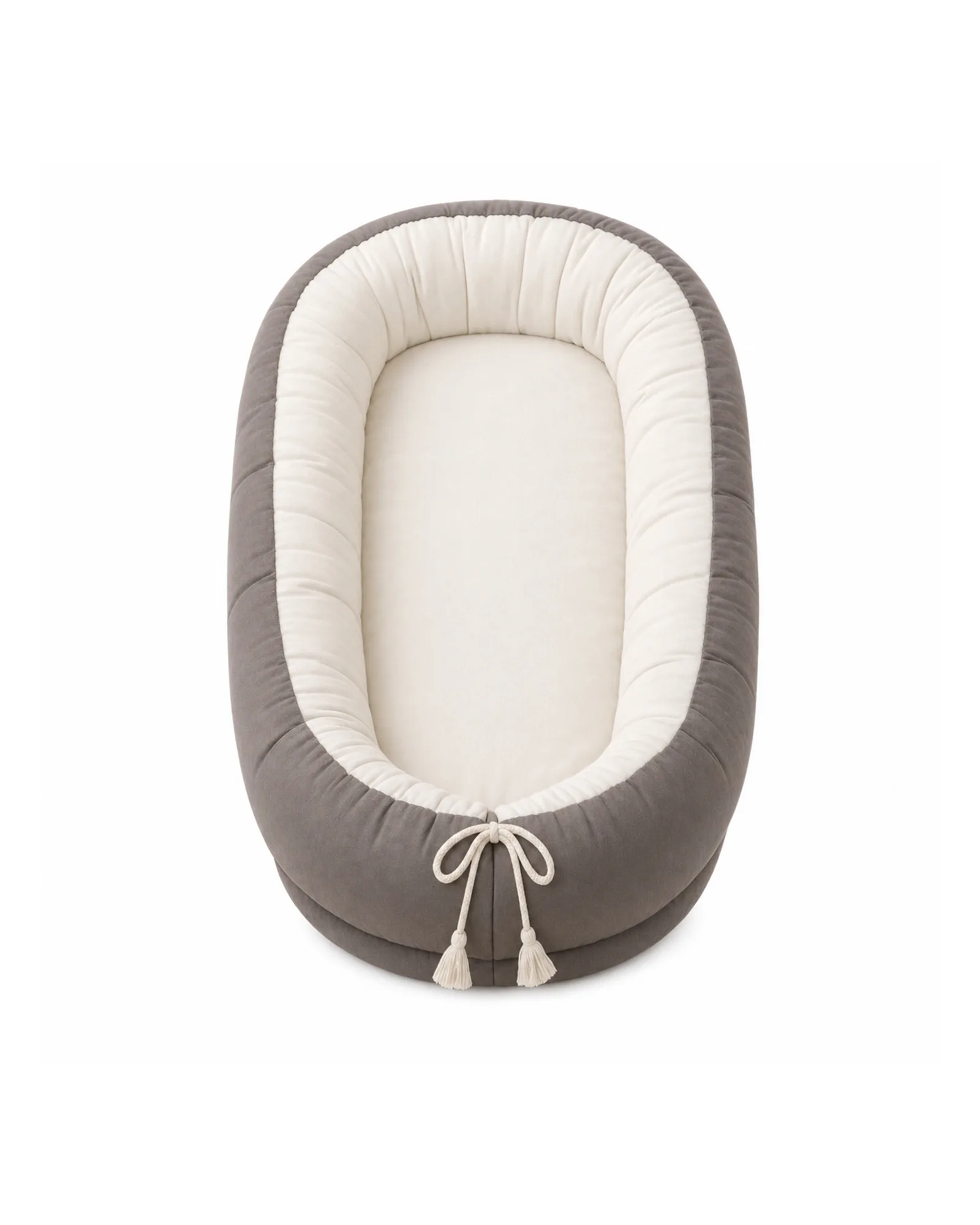 Grey Velvet Baby Nest