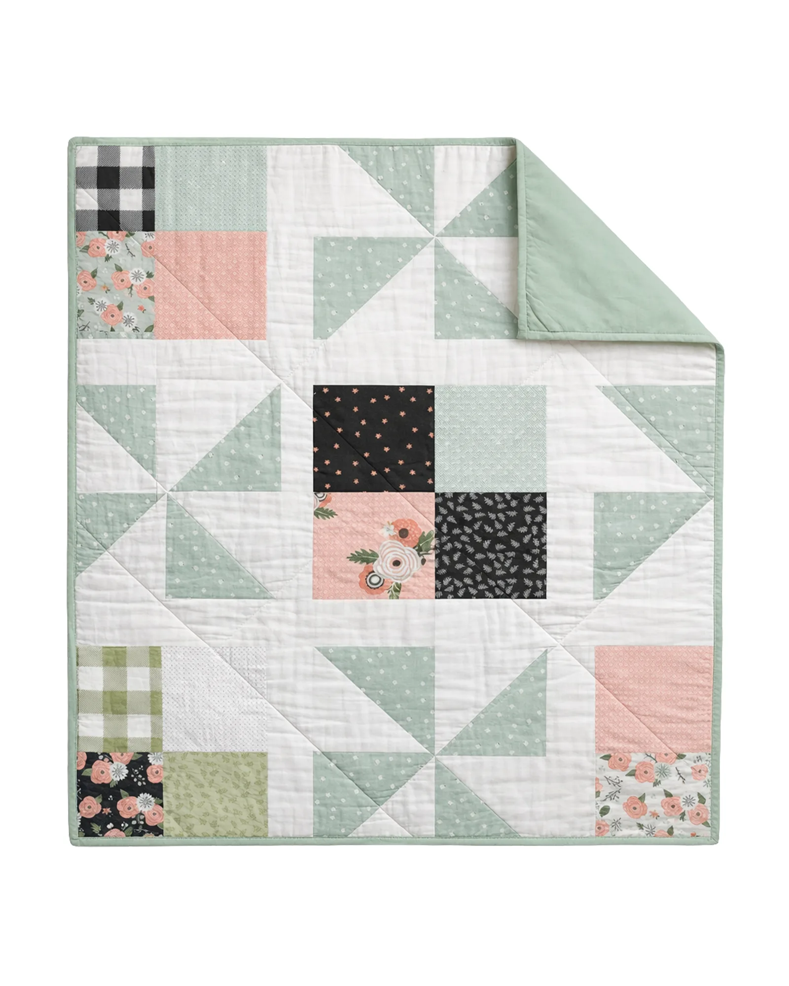 Pinwheel Floral Quilt