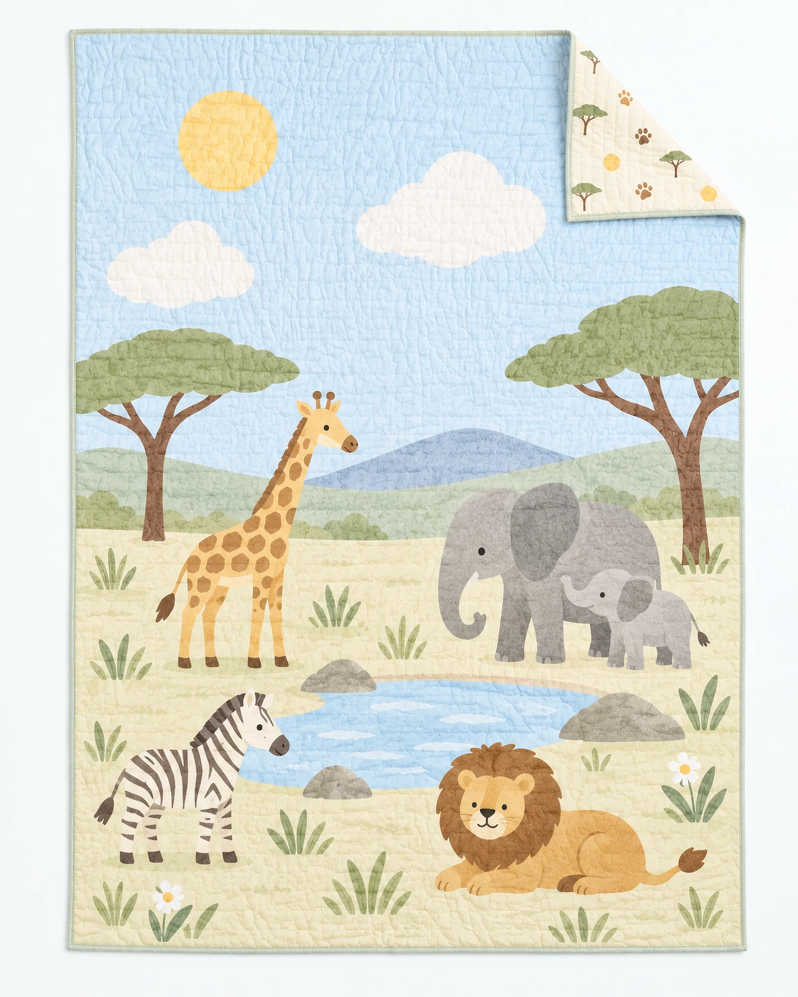 Safari Watering Hole Quilt — image 1
