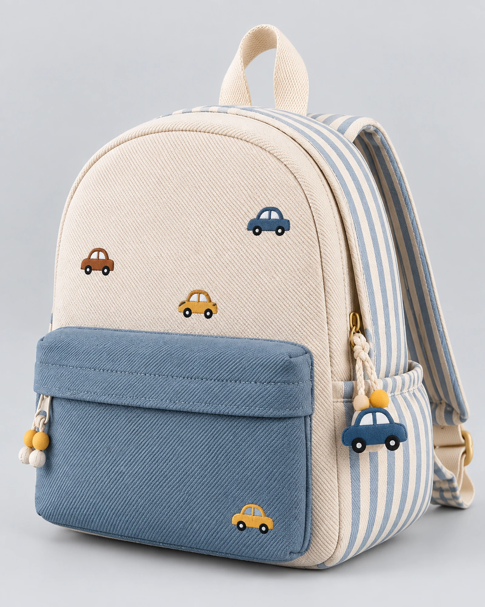 Little Car Embroidered Backpack — image 1