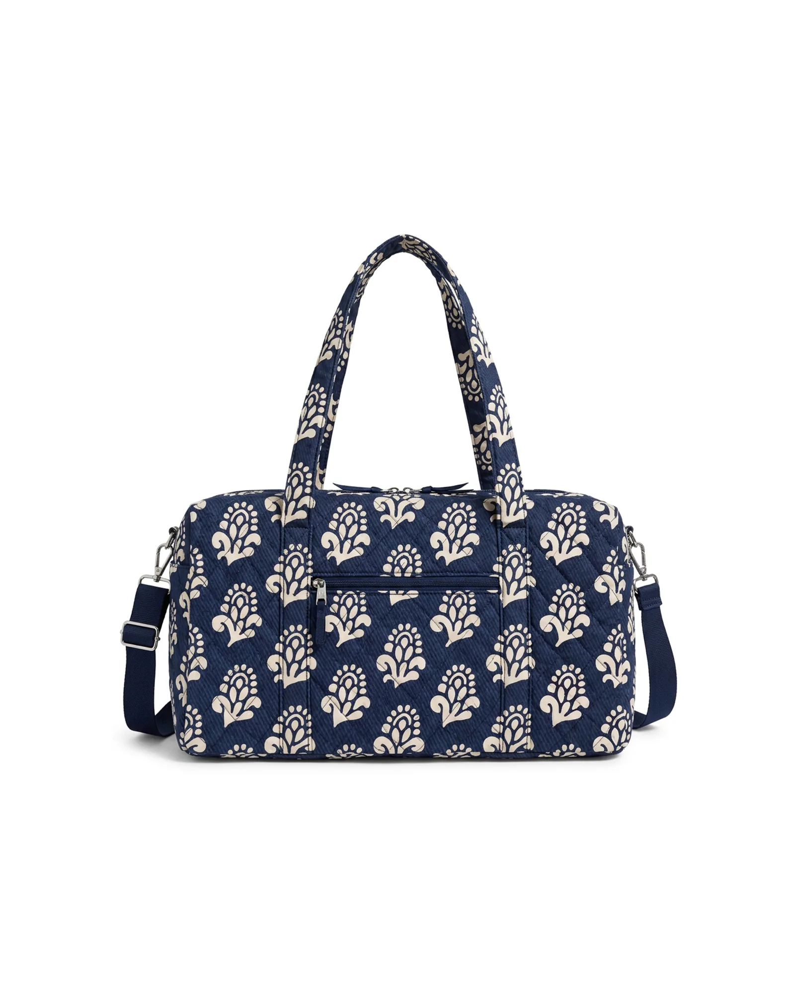 Navy Block Print Weekender