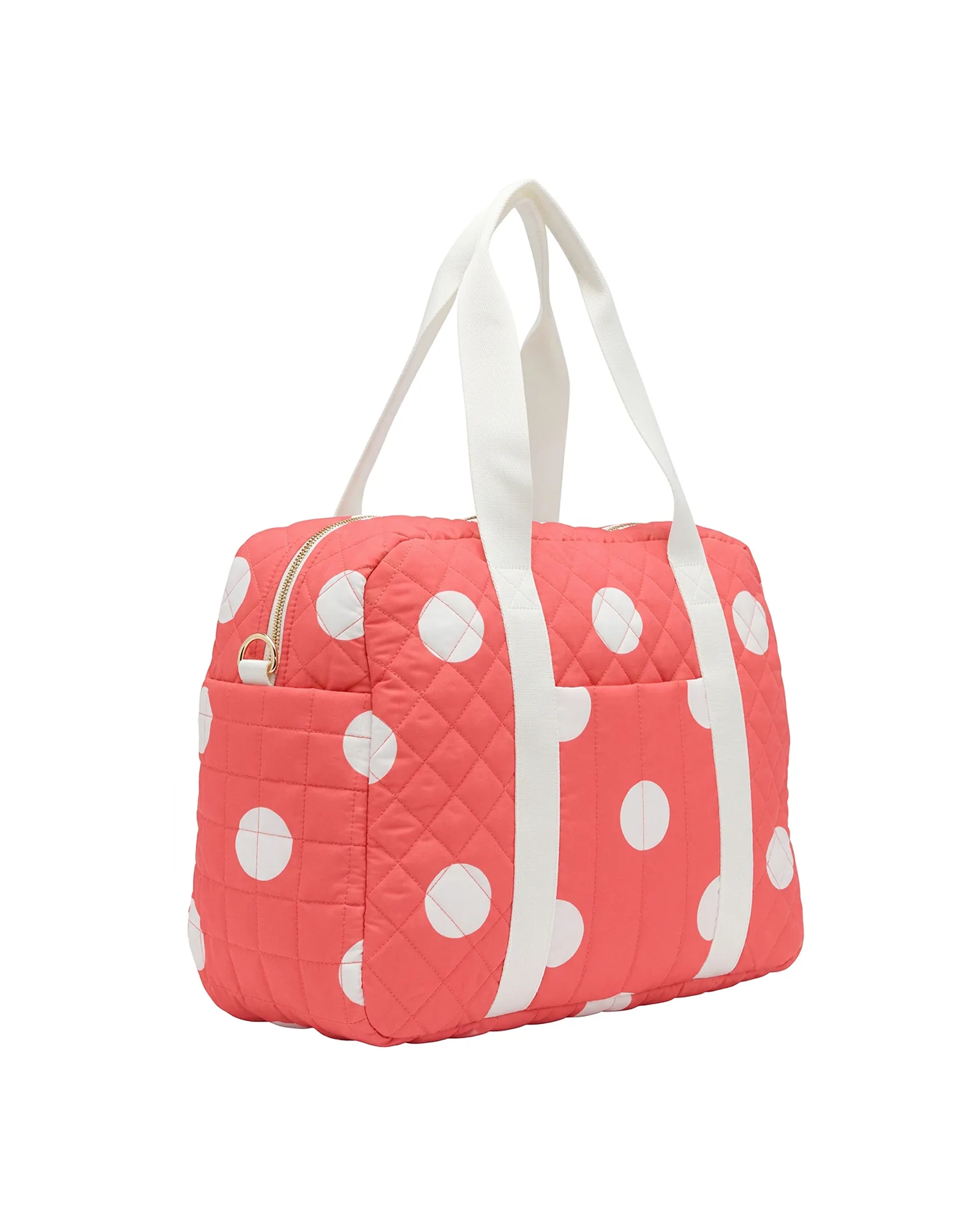 Polka Dot Quilted Weekender