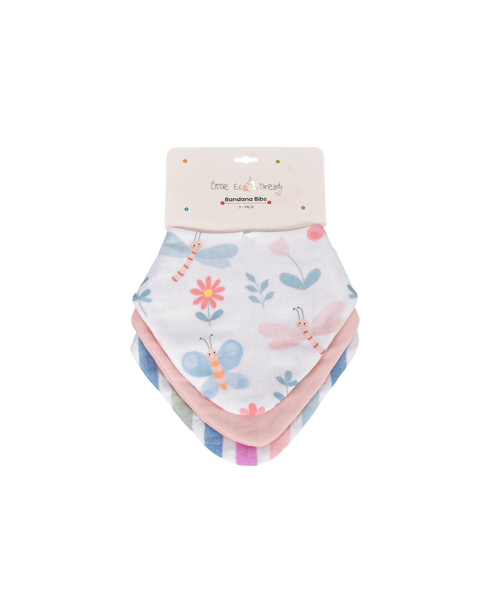 Butterfly Garden Bandana Bib Set
