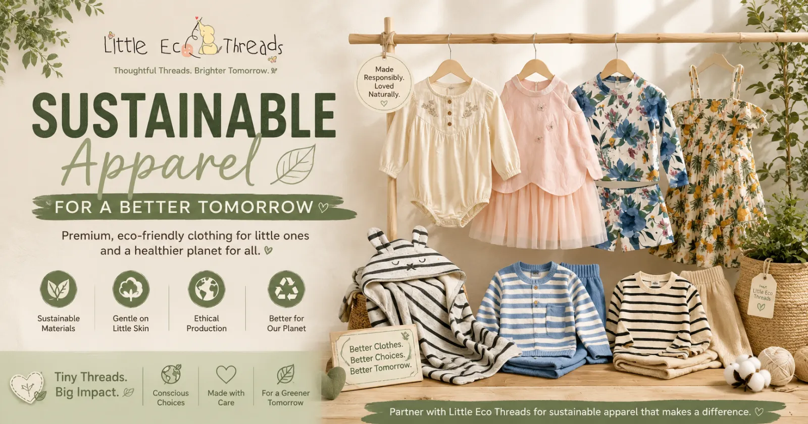 Sustainable apparel manufacturing: organic cotton, low-impact dyeing, a traceable supply chain and durable garments that reduce a fashion brand's environmental impact
