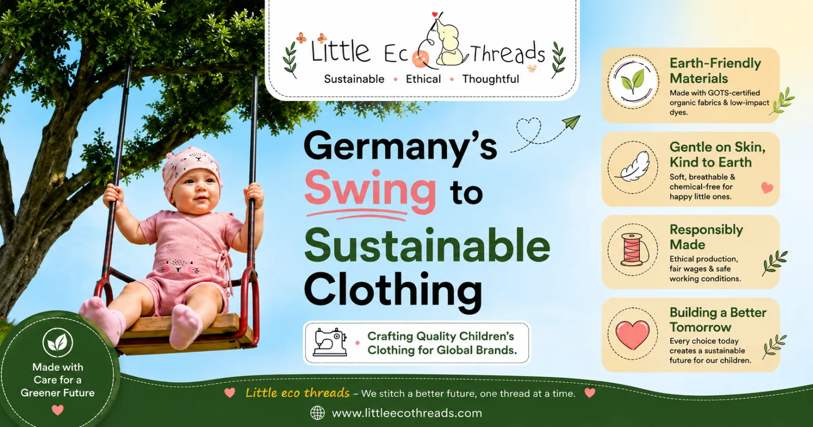 Why sustainable kids clothing in Germany is shaping children's fashion: certified organic baby garments, GOTS and OEKO-TEX standards and a global supply chain into the German market