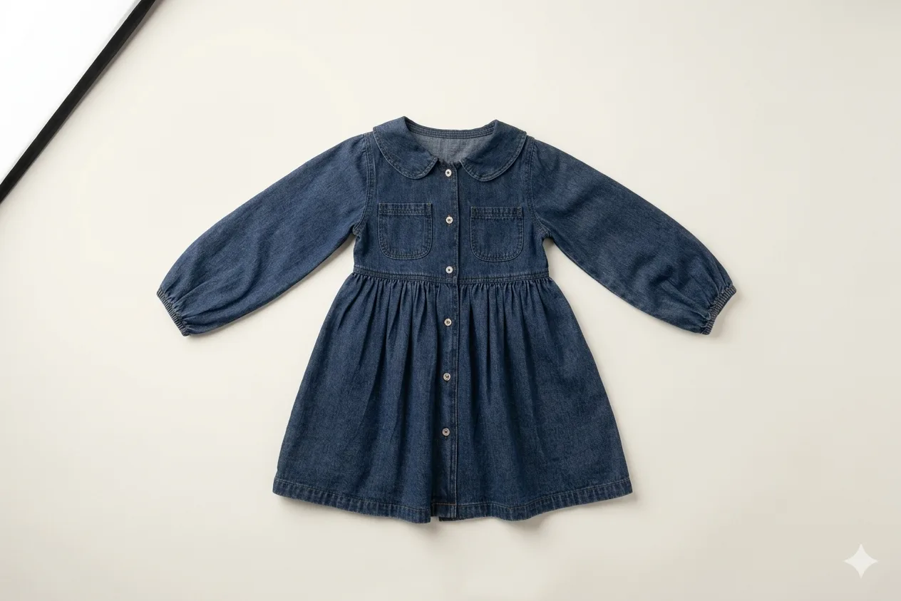 Peter Pan Denim Dress