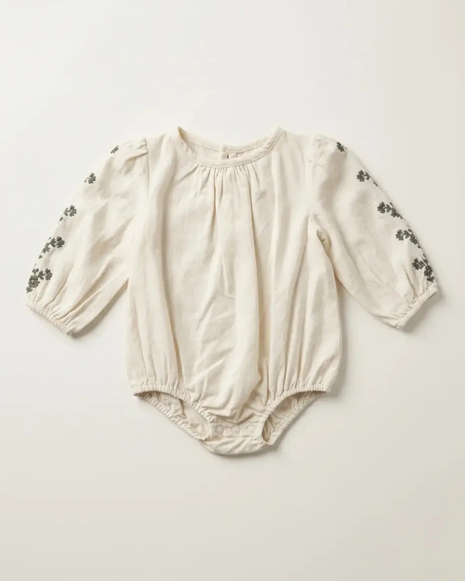 Dark Floral Sleeve Romper