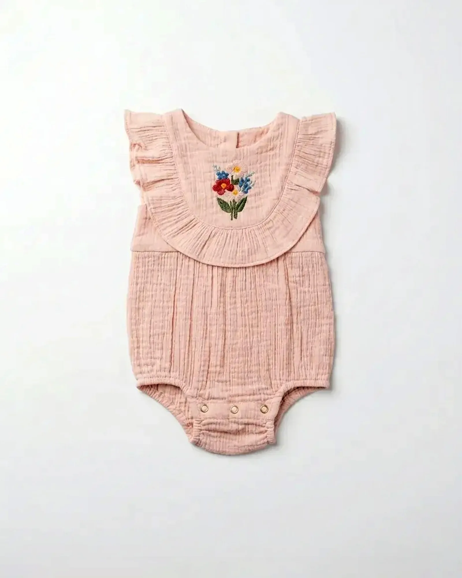 Floral Bouquet Ruffle Romper