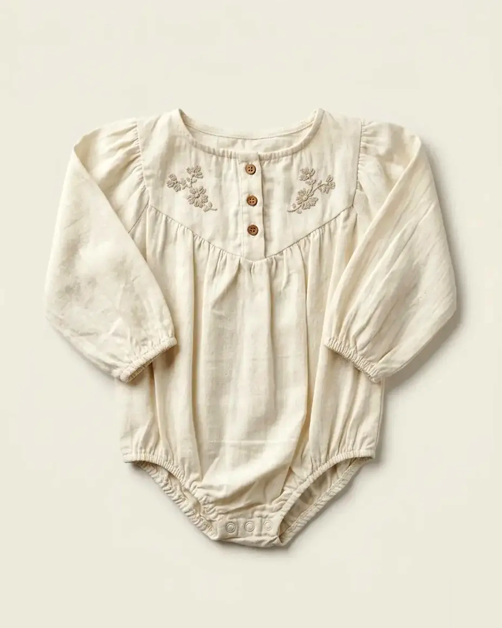 Floral Yoke Balloon Romper