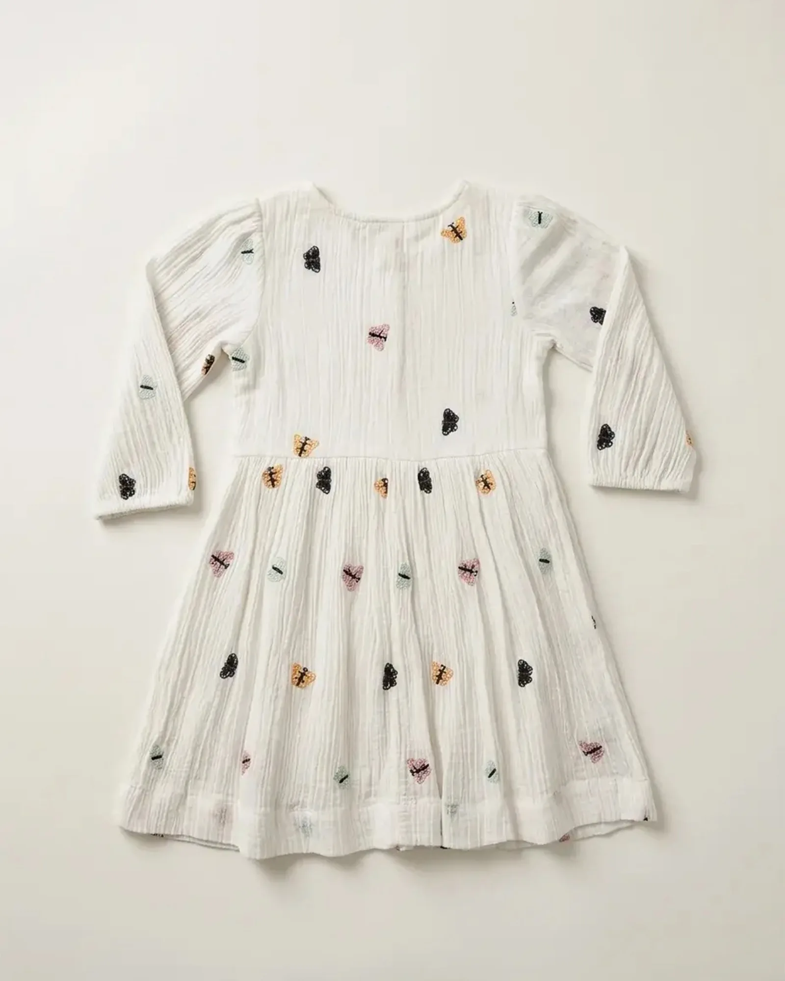 Scattered Bug Embroidery Dress