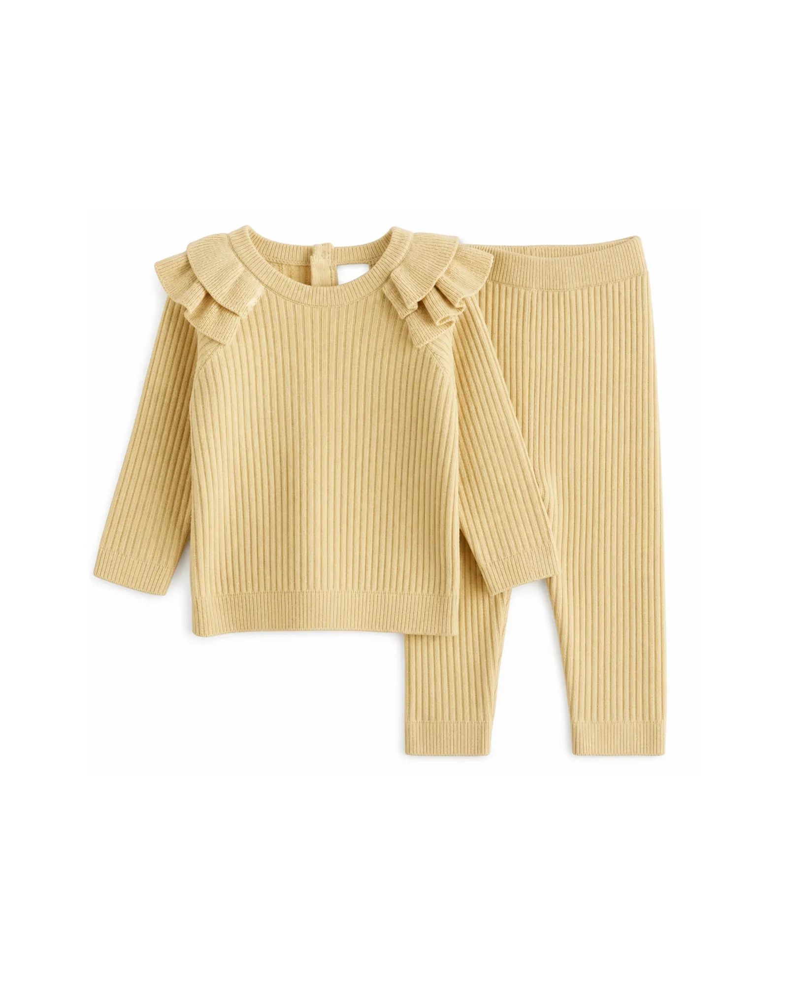 Buttercup Ruffle Knit Set