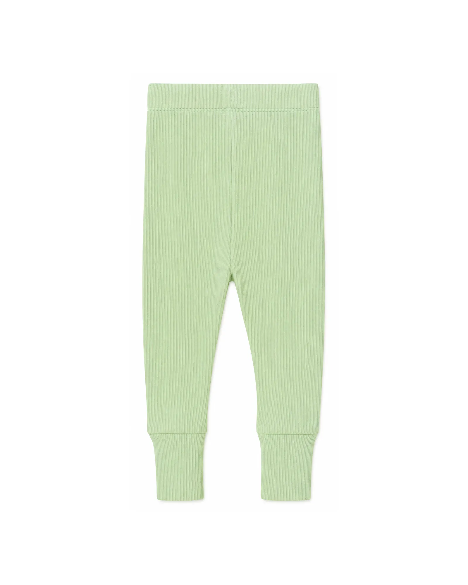 Green Ribbed Leggings