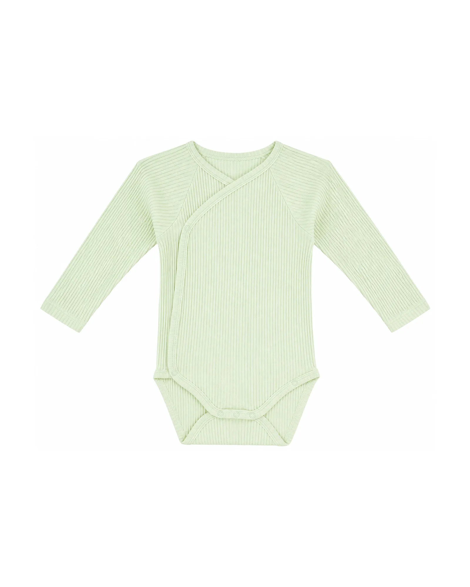 Mint Ribbed Wrap Bodysuit