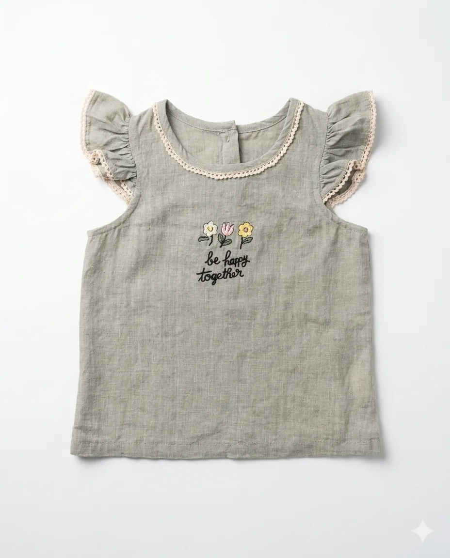 Together Linen Ruffle Top