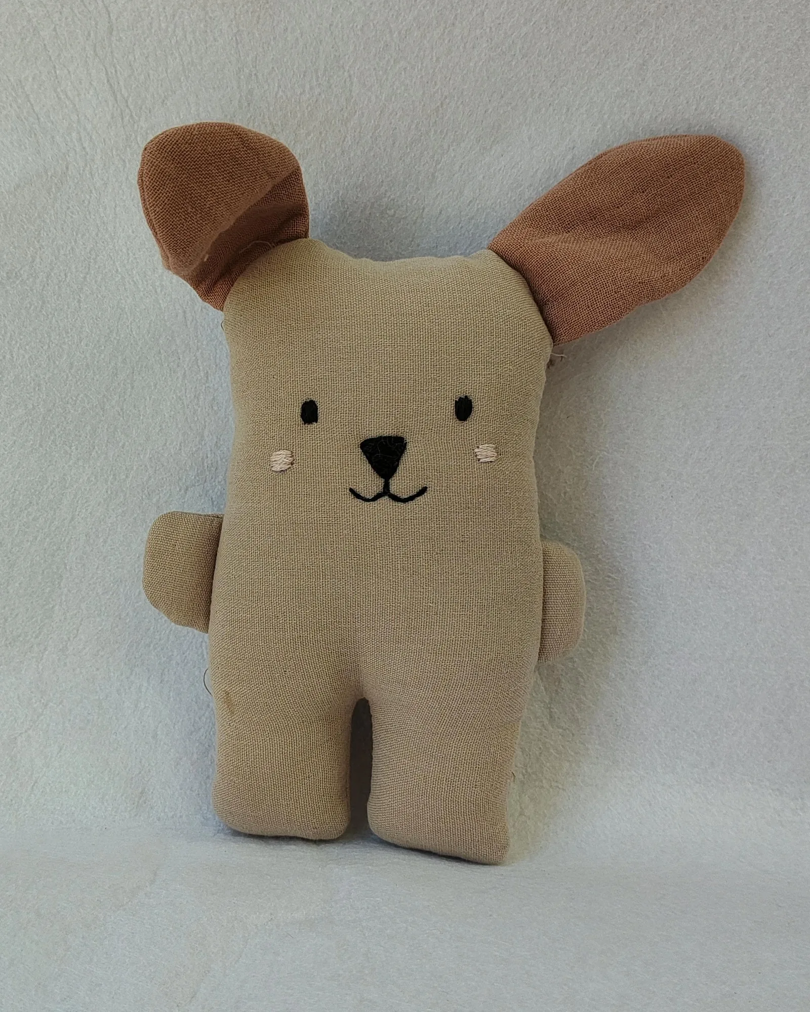 Muslin Puppy Pocket Toy