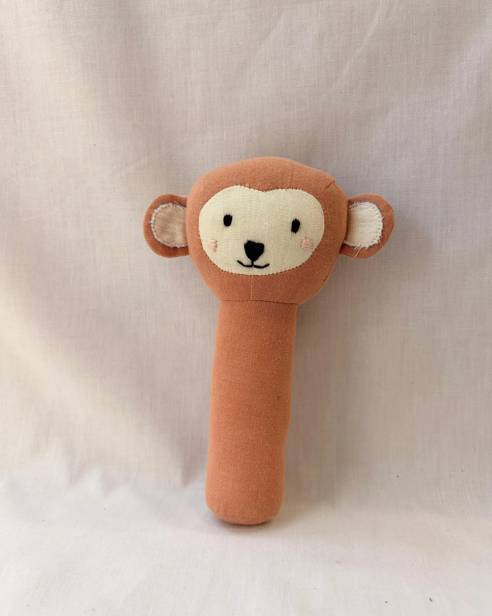 Muslin Monkey Rattle