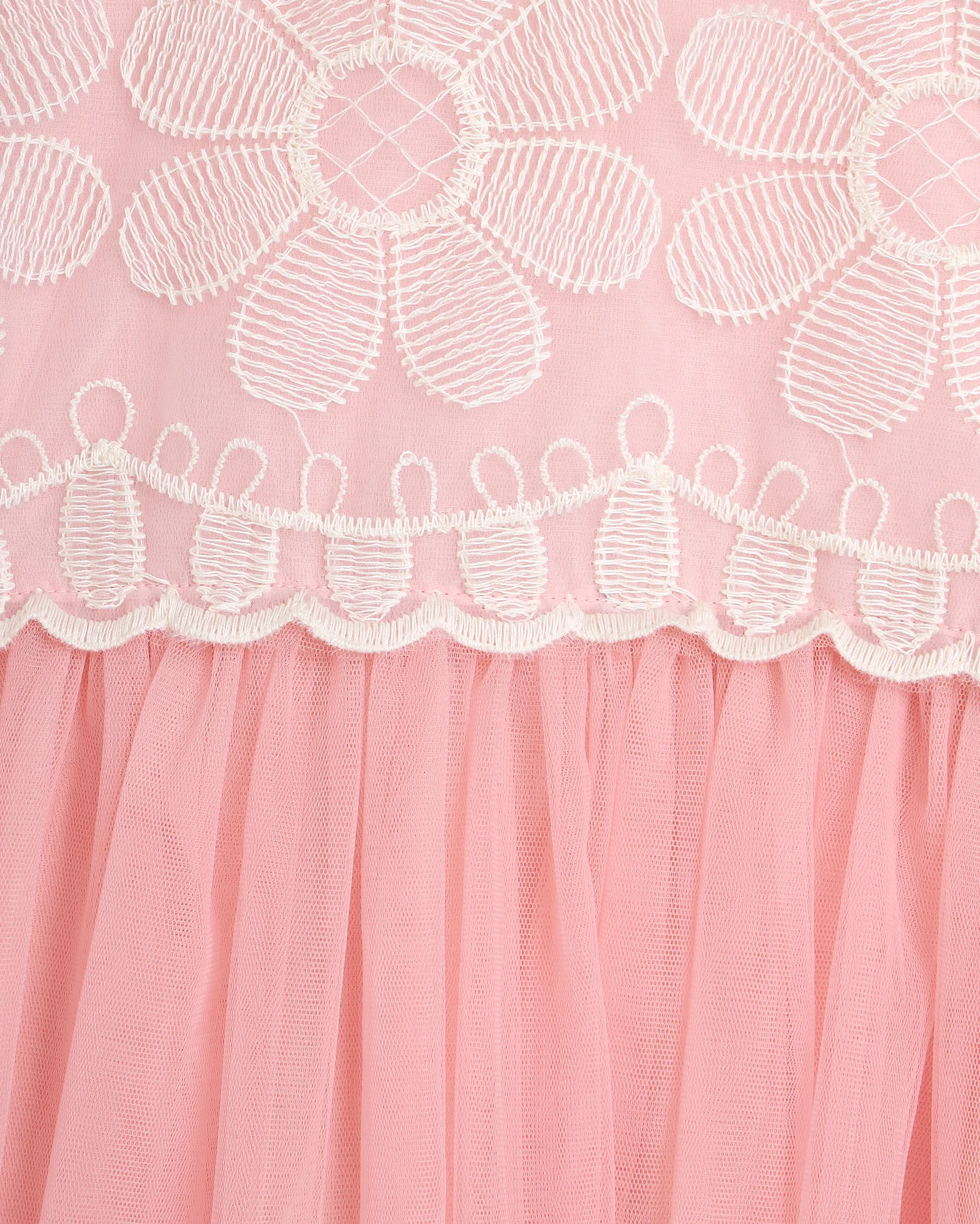 Embroidery Yoke Tulle Dress thumbnail 5