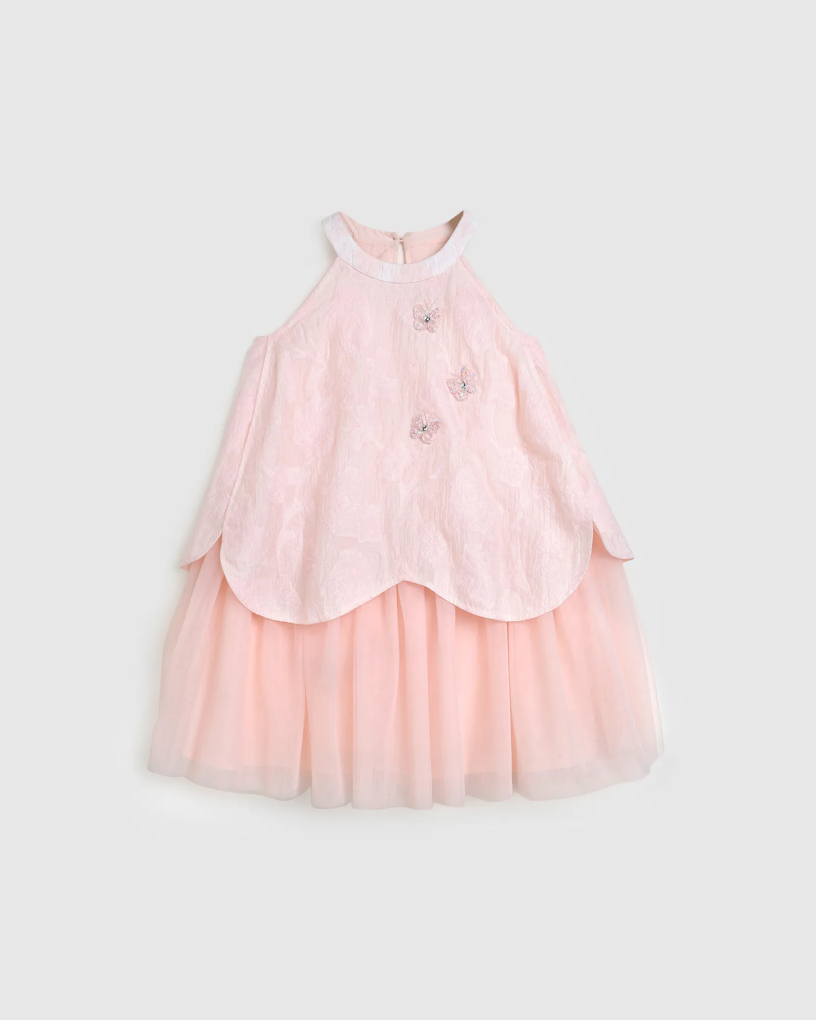 Jacquard Cape Dress