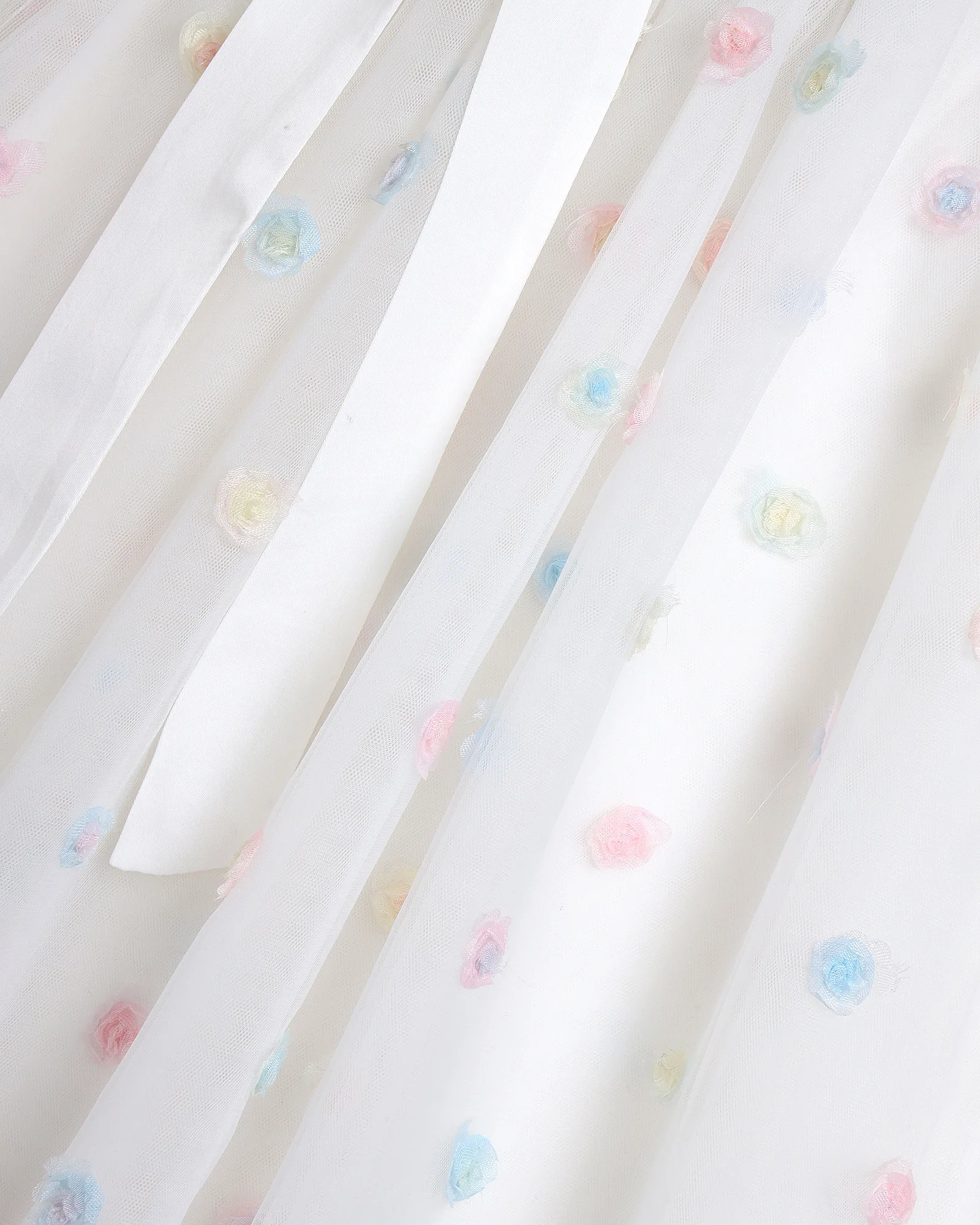 Pastel Floral Appliqué Dress thumbnail 5