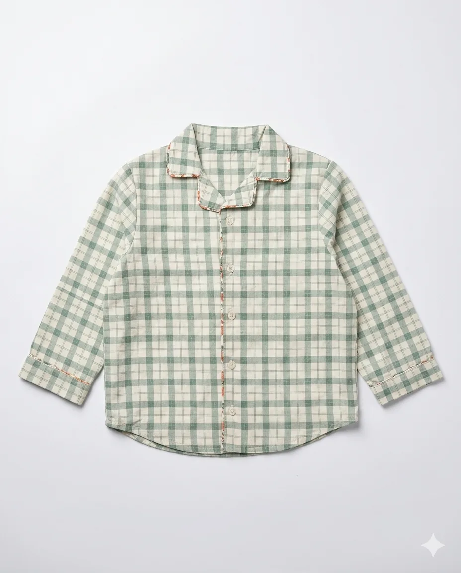 Green Plaid PJ Set