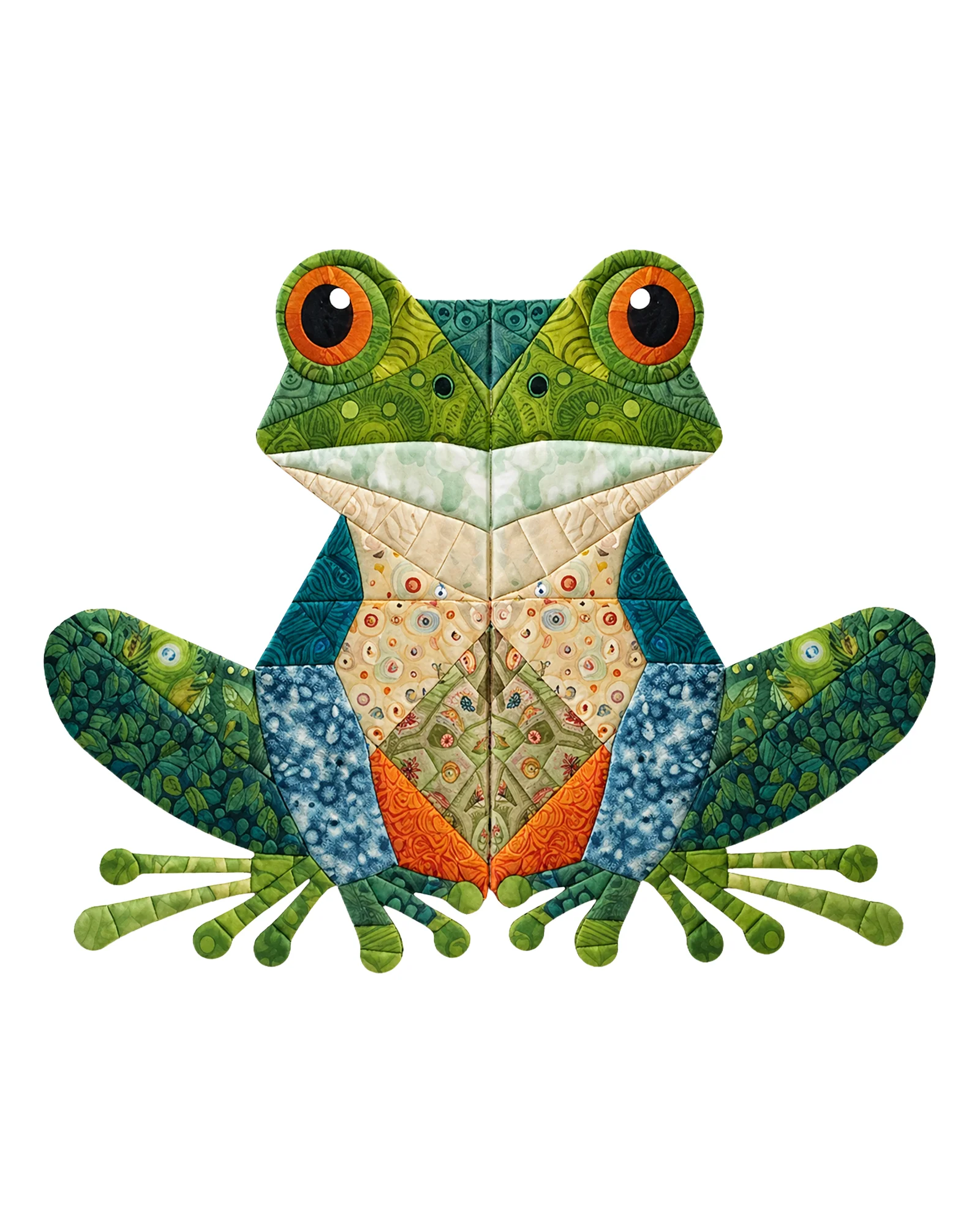 Patchwork Frog Play Mat