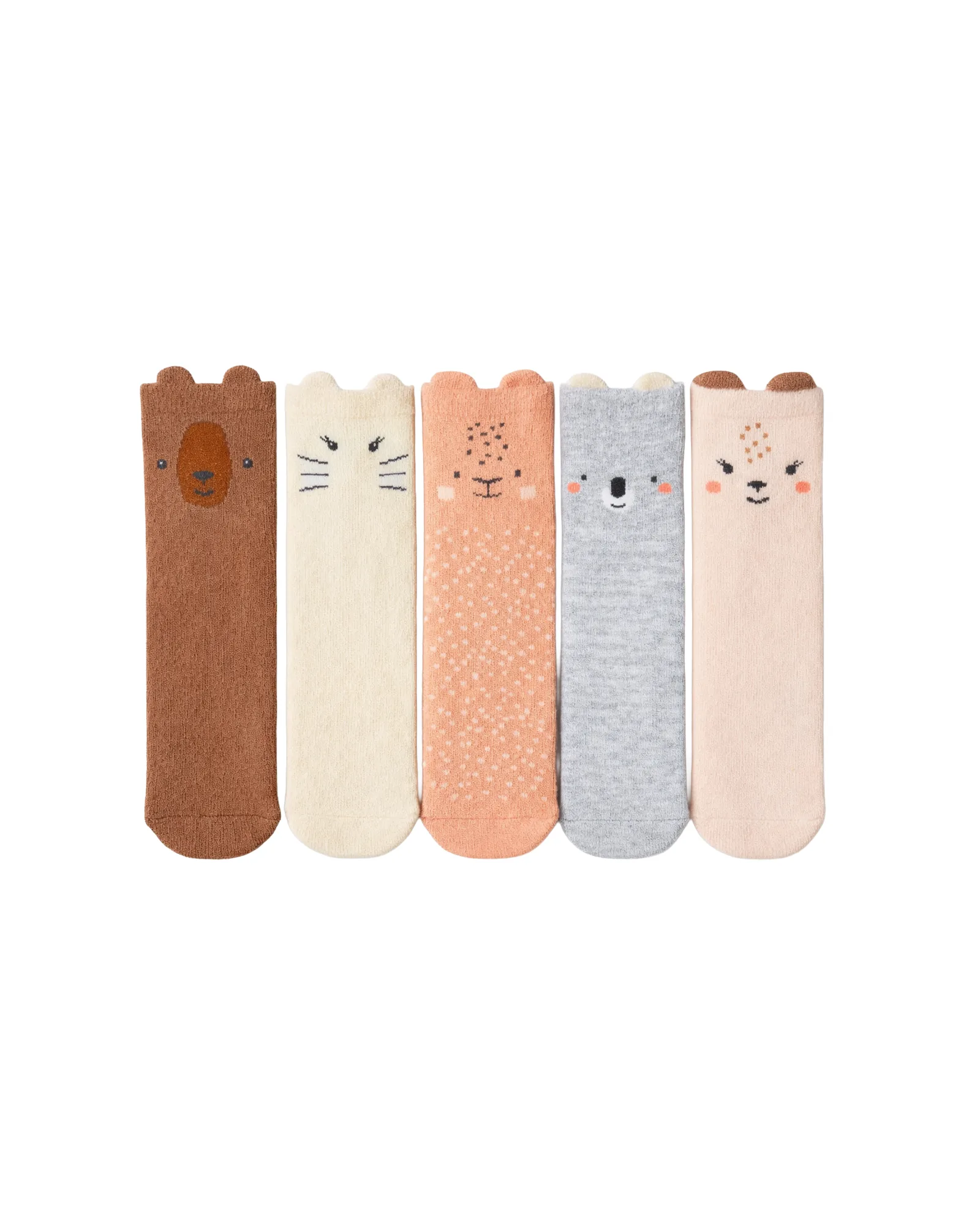 Animal Faces Knee Socks