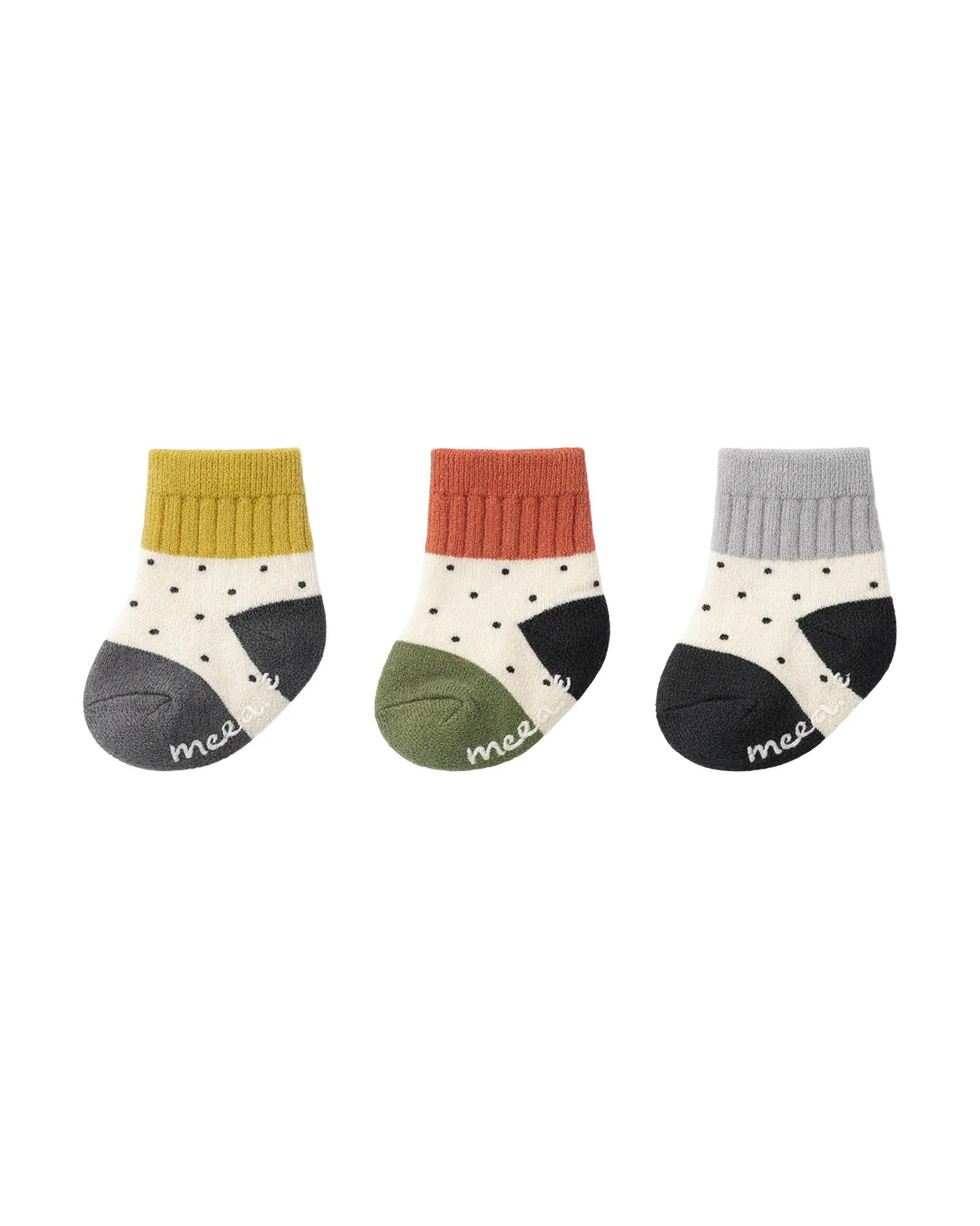 Colour Block Dot Ankle Socks