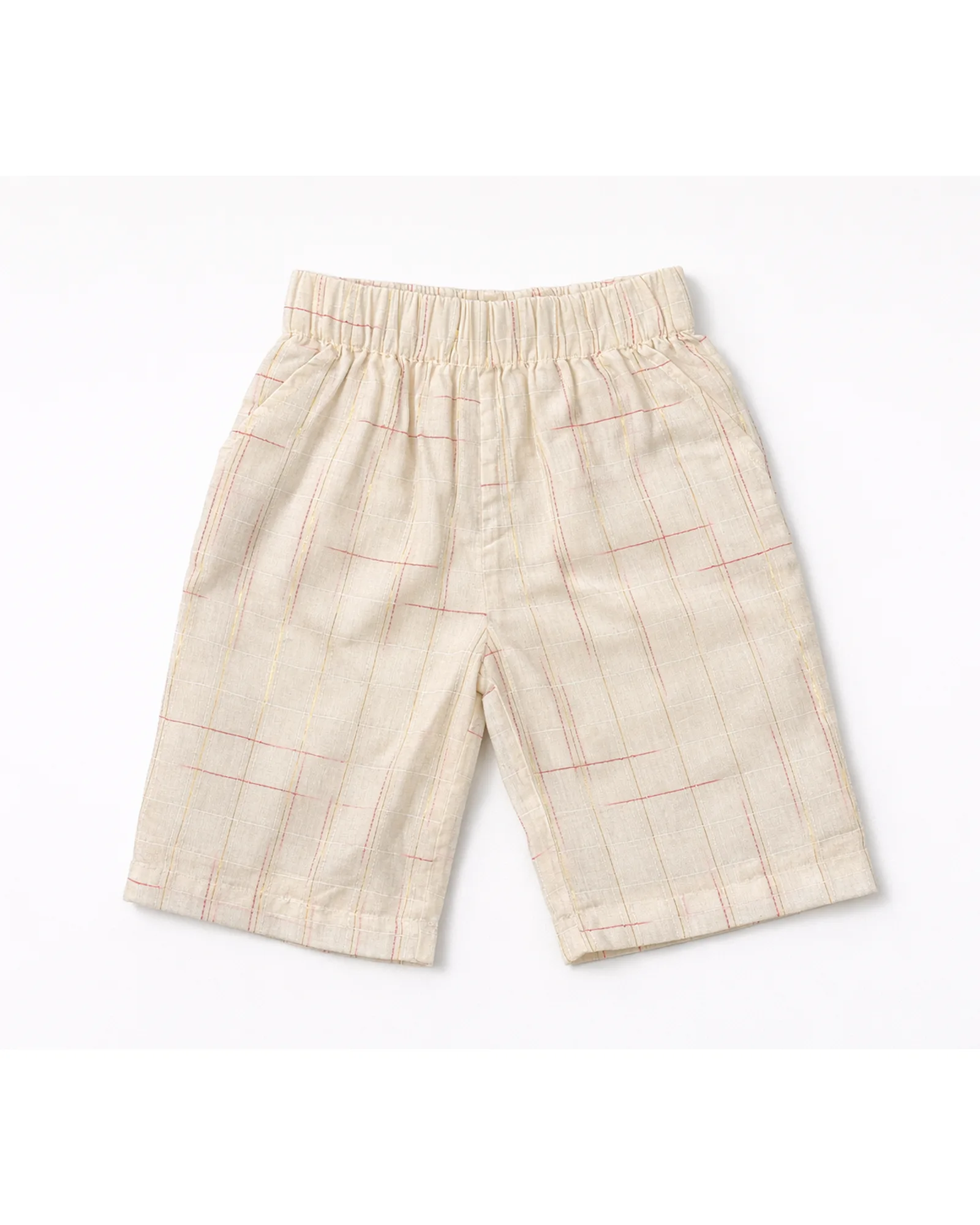 Cream Check Shorts
