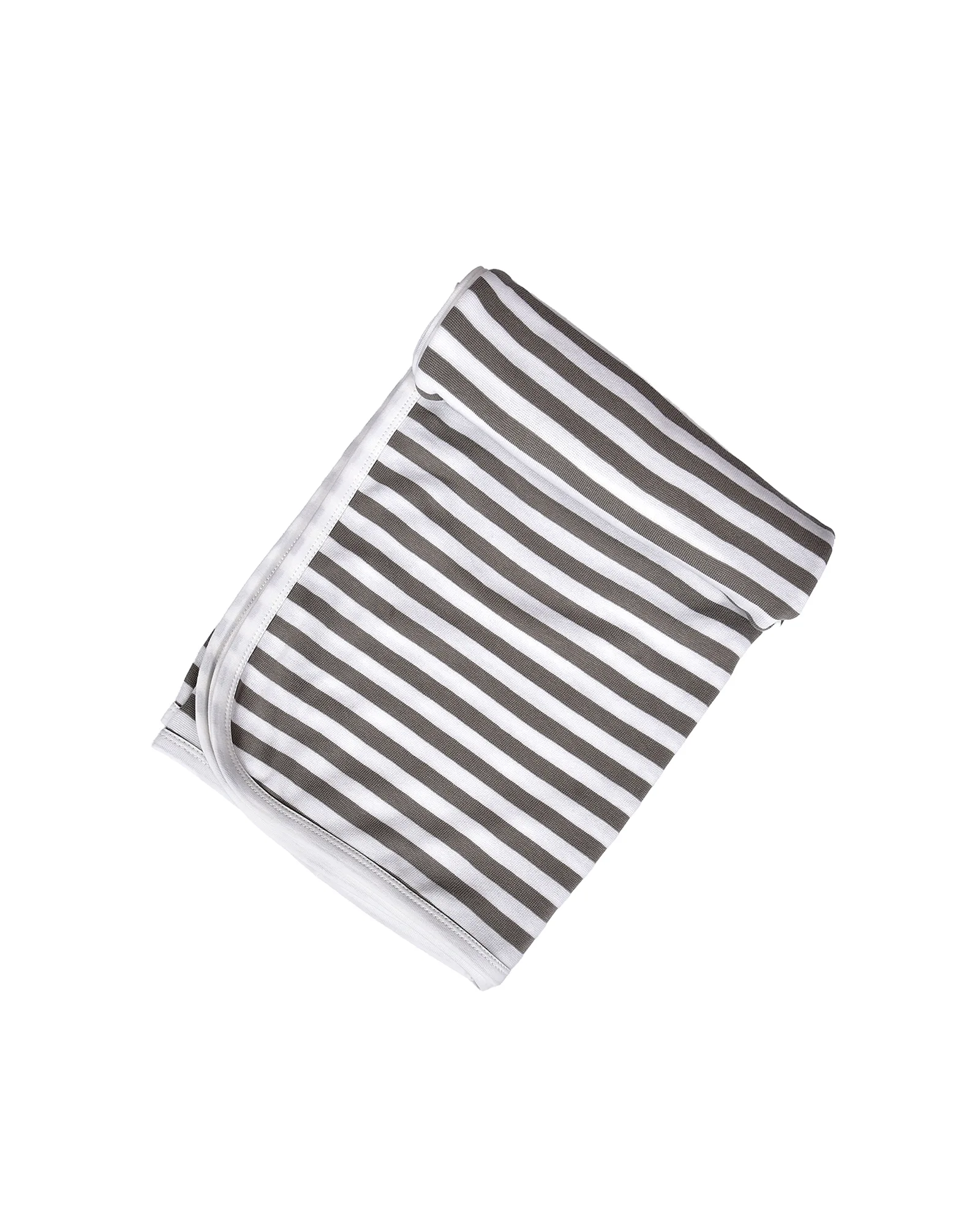Grey Stripe Swaddle Blanket thumbnail 2