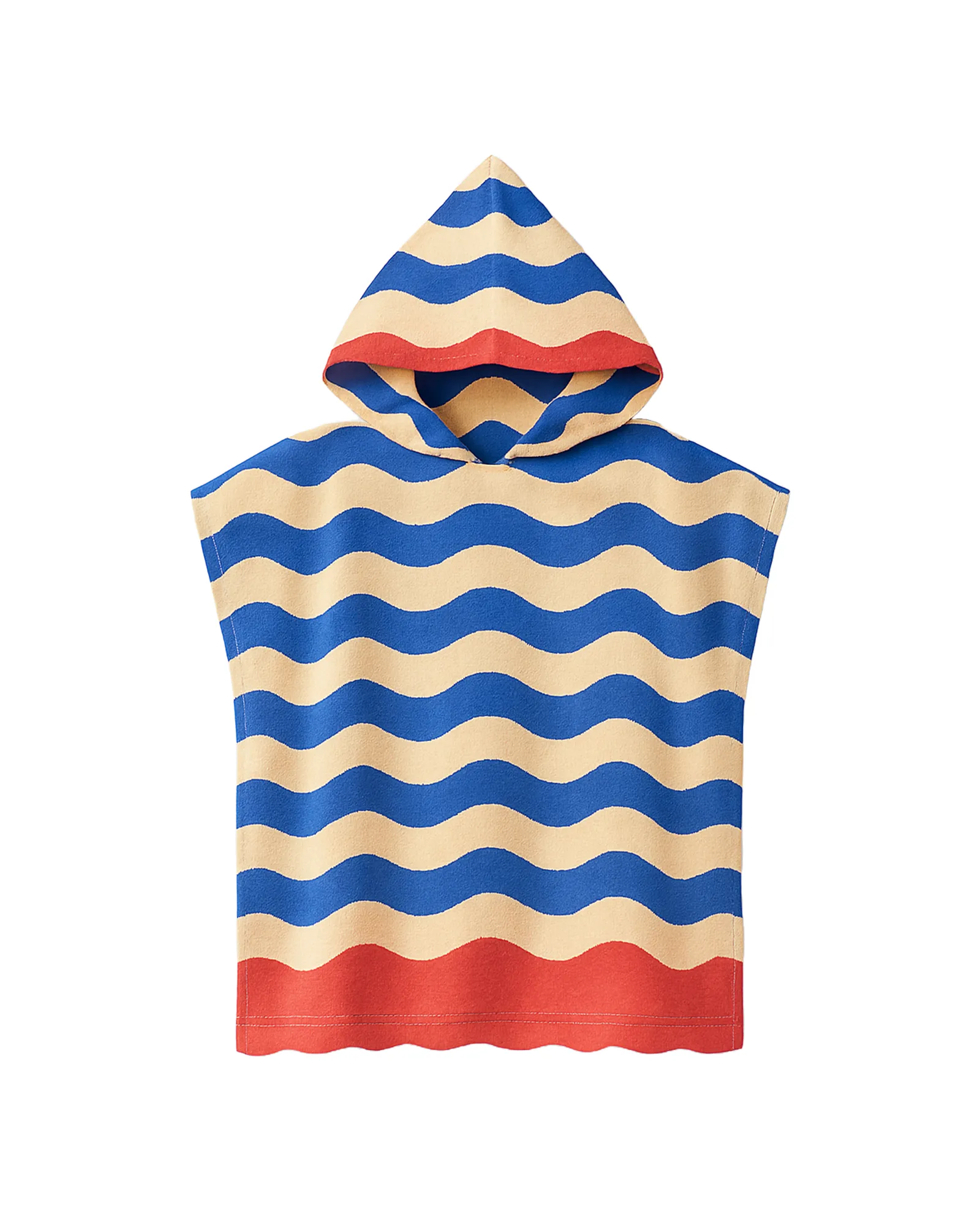 Chevron Hooded Poncho