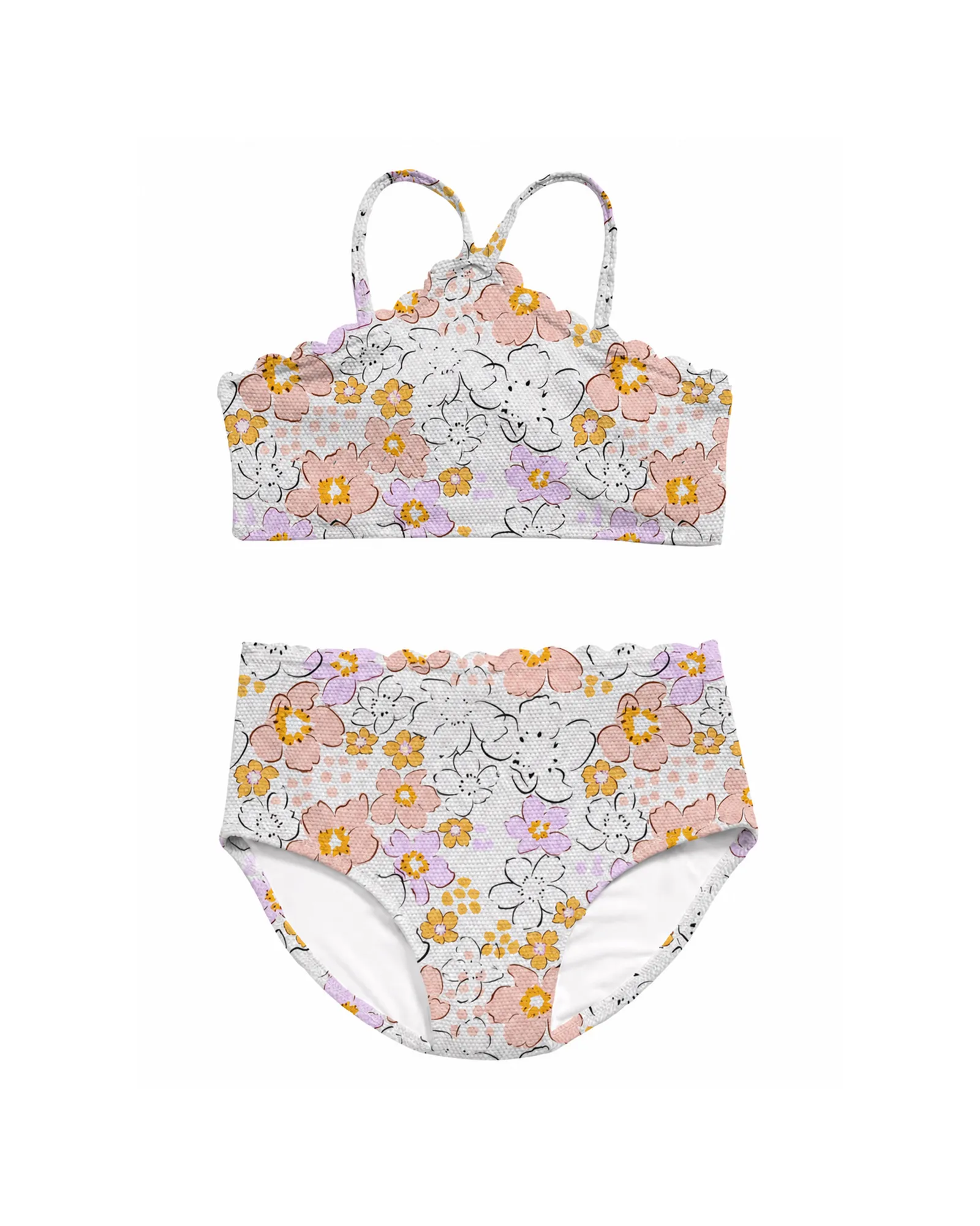 Floral Halter Bikini Set