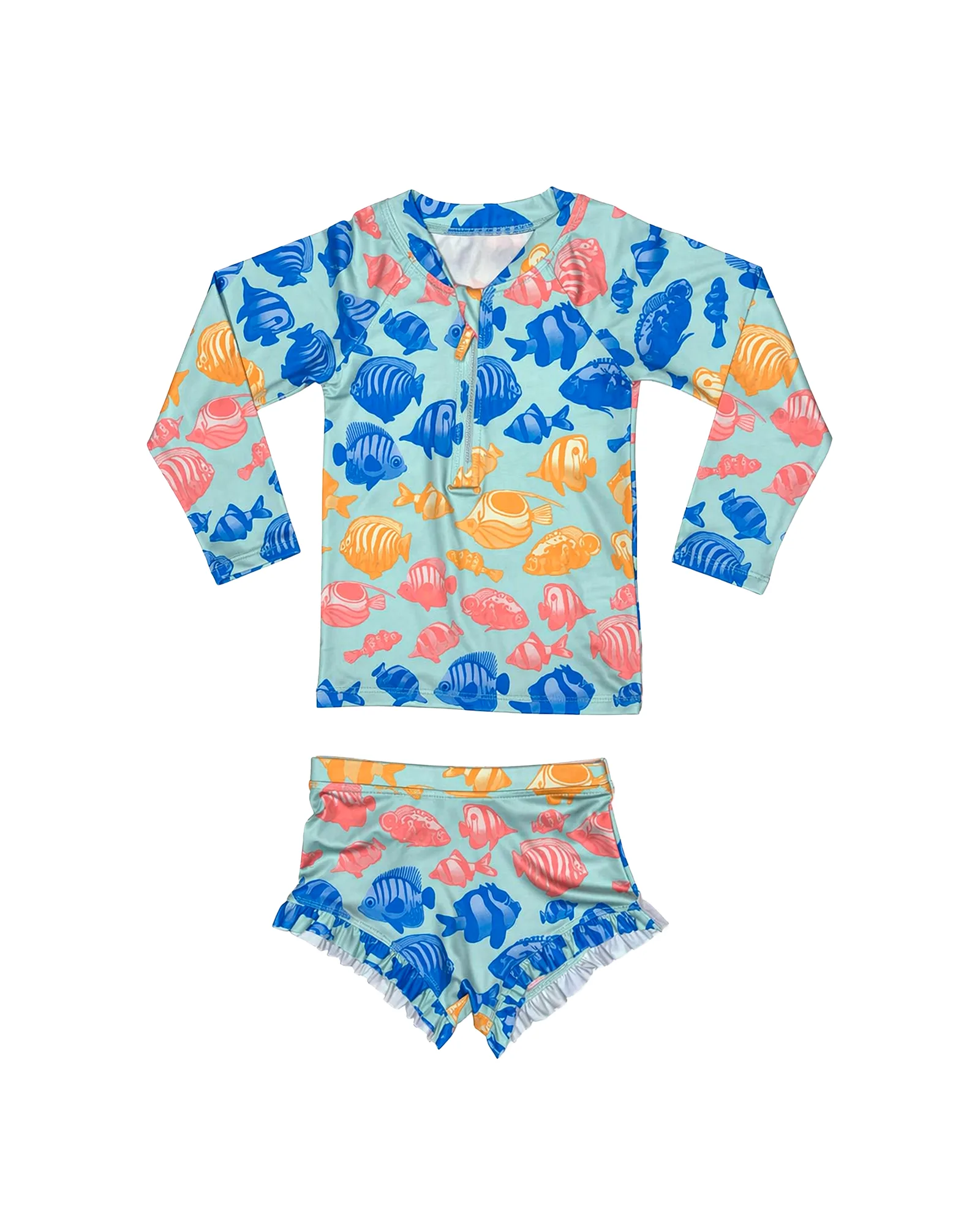 Tropical Fish Rash Guard Set
