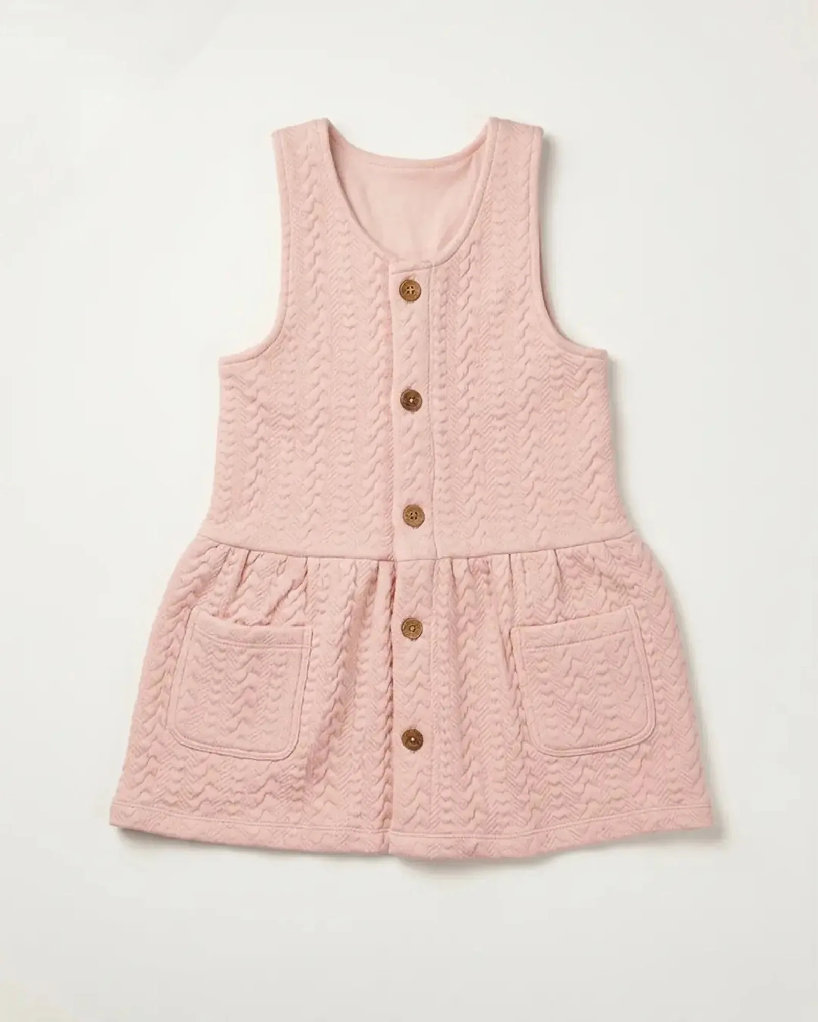 Cable Knit Pinafore Dress