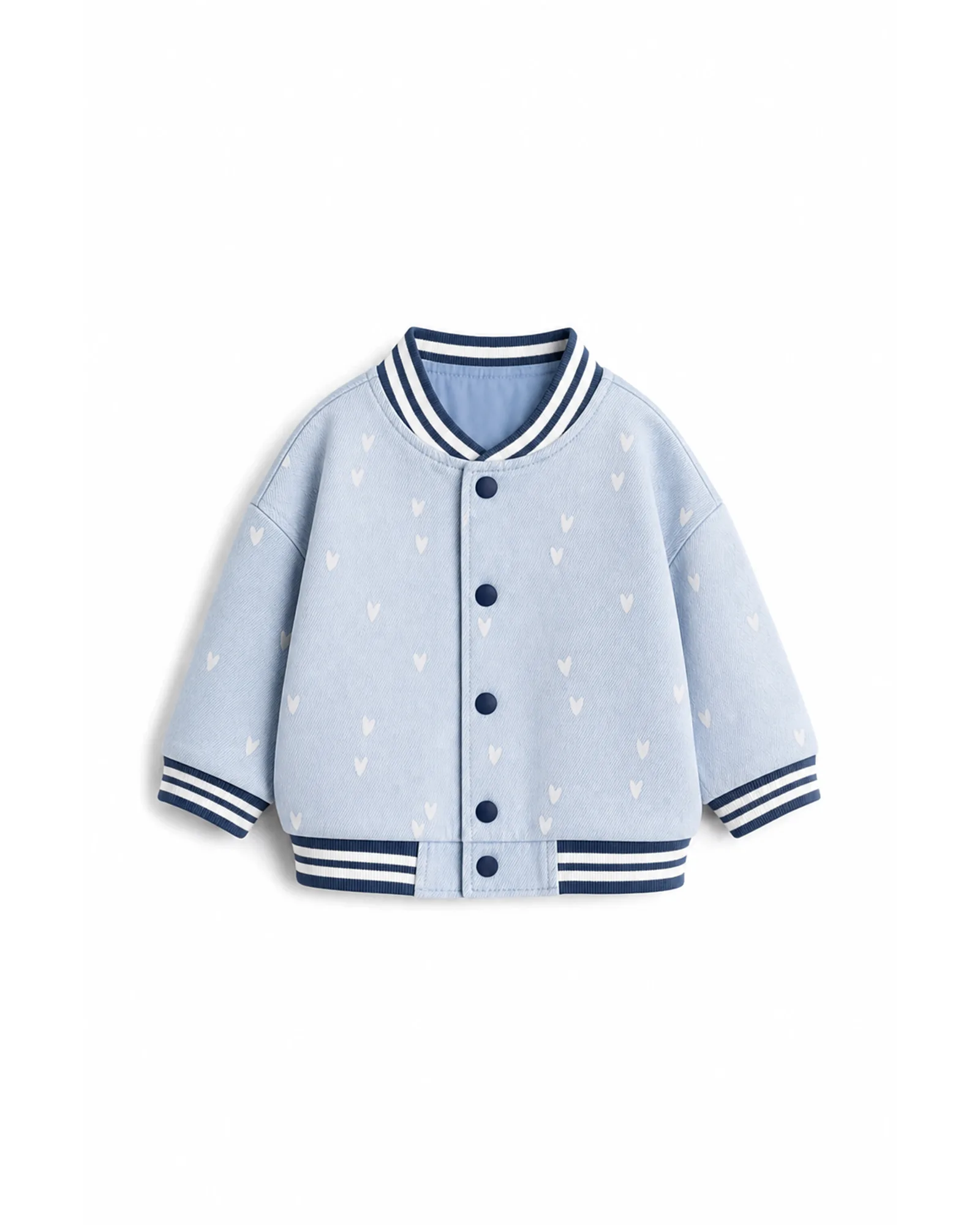 Chambray Varsity Bomber Jacket thumbnail 2