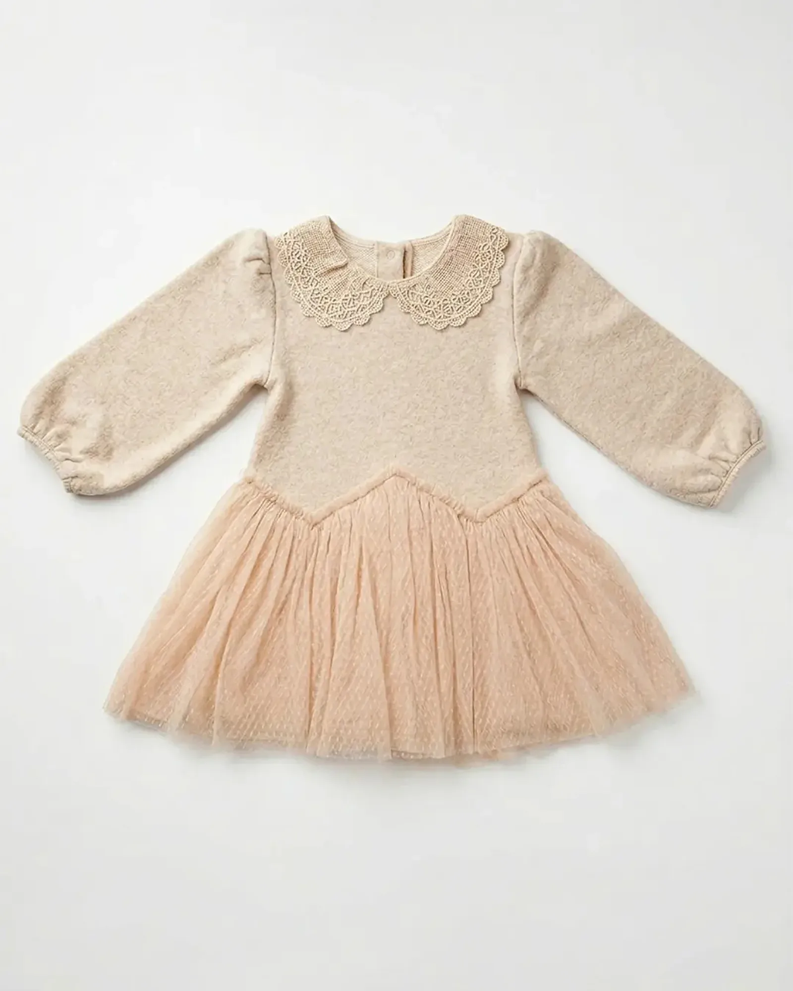Lace Collar Tulle Dress