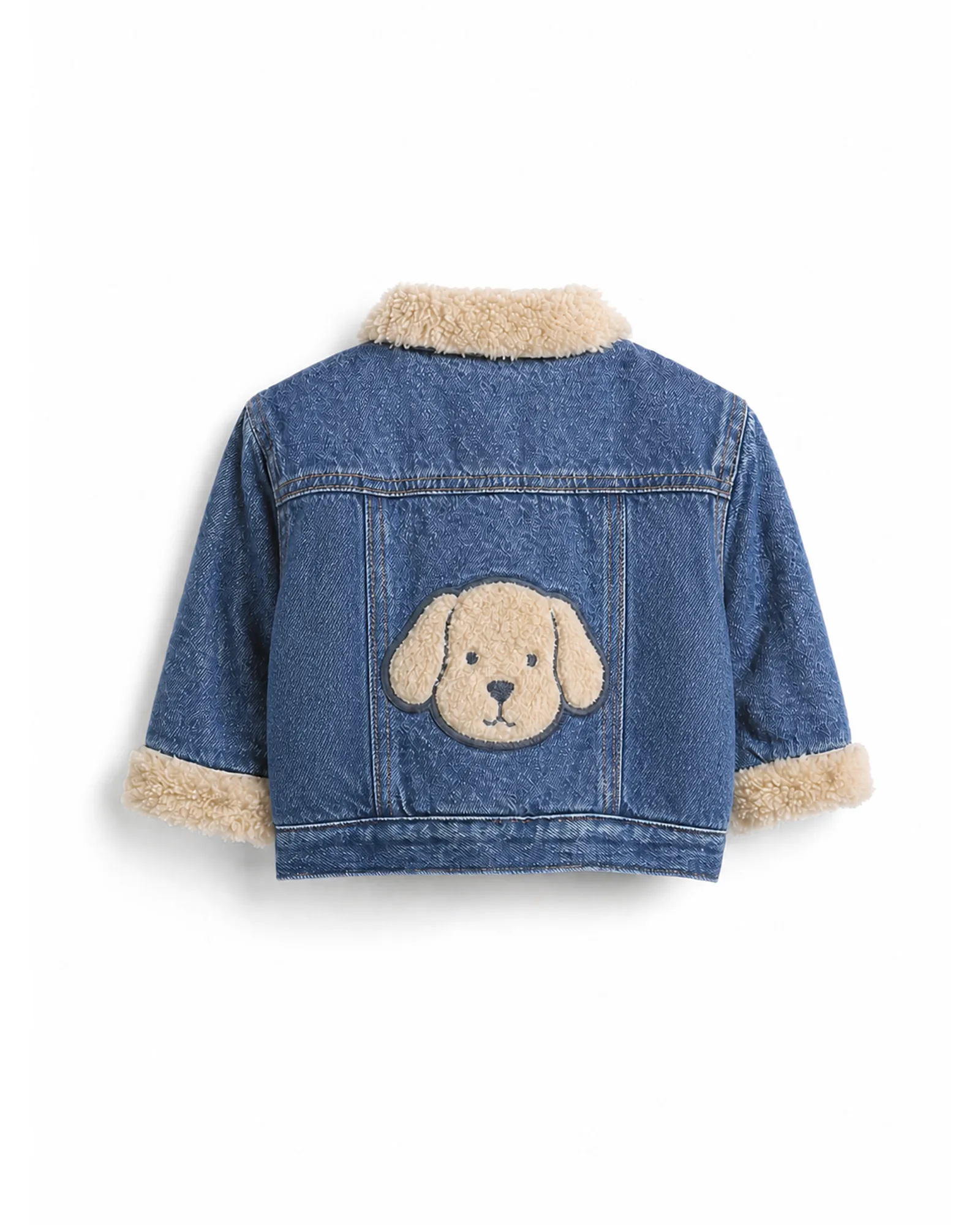 Puppy Sherpa Denim Jacket